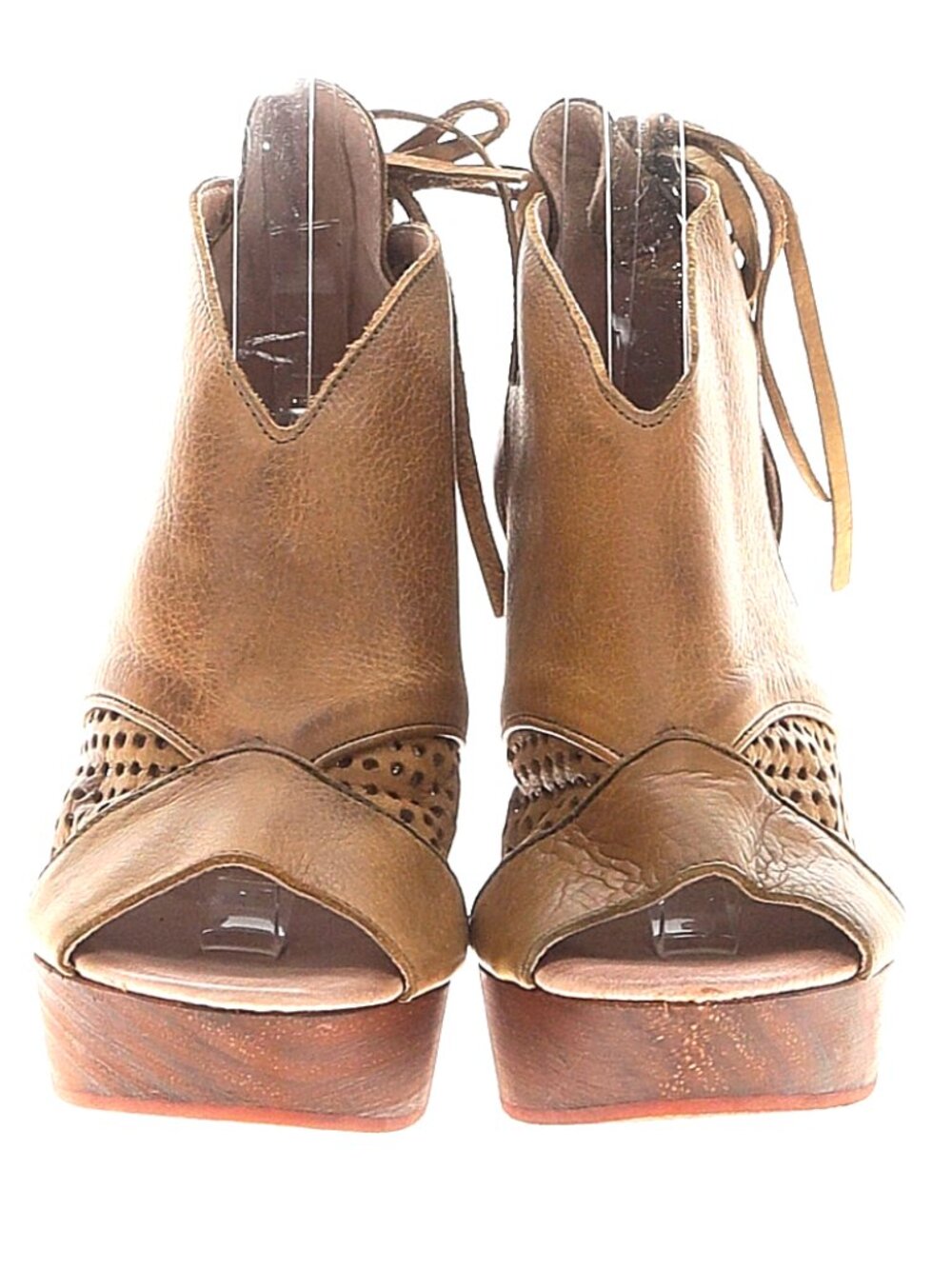 Free People Women's "Revolver" Open-Toe Clog In Tan/Khaki - Size 5-1/2 - Picture 2 of 11
